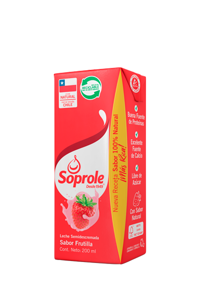 Leche sabor Frutilla 200ml